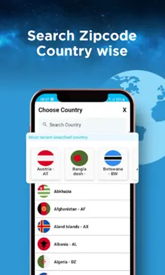 Country Zipcode android App screenshot 3
